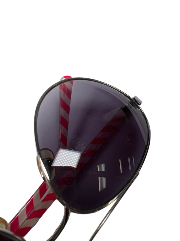 Kate Spade Women's Black Cateye Candy Striped Blossom Aviator Sunglasses image 8