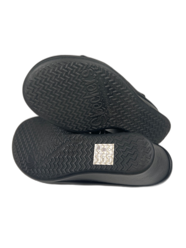 Skechers Women's Black Cali Rumble Ankle Strap Wedge Sandals - 6.5 image 8