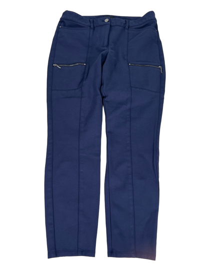 White House Black Market Women's Blue Skimmer Zipper Pocket Jegging Pants - 10
