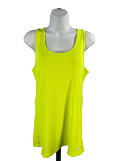 Under Armour Women's Green Heatgear Fitted Sleeveless Athletic Tank Top - XL