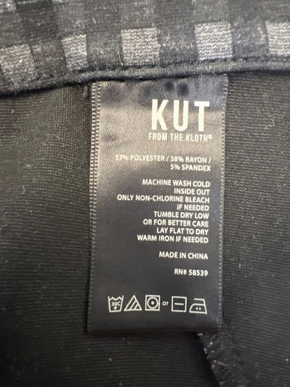 Kut From The Kloth Women's Black/Gray Checkered Plaid Skinny Pants - 6 image 4