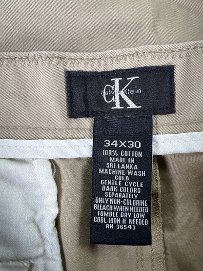 Calvin Klein Men's Tan Cotton Dress Pants - 34x30 image 3