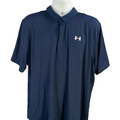 Under Armour Men's Blue Iso-Chill Heatgear Loose Short Sleeve Polo Shirt - XXL