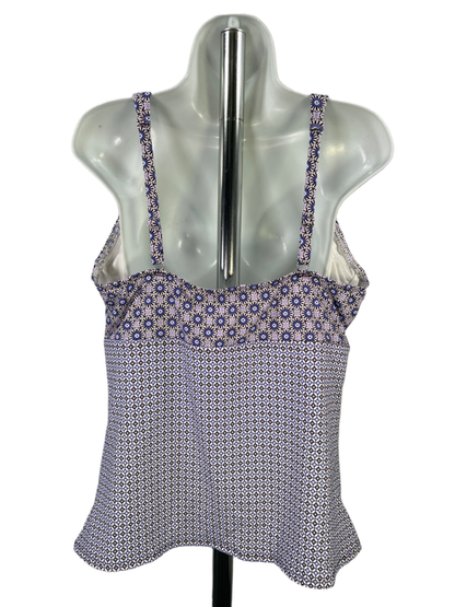Lands End Women's Purple Underwire Tankini Swimsuit Top - 16 image 2