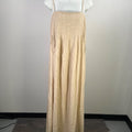 Billy J Women's Beige Solid Linen Blend Pippy Maxi Dress - 6