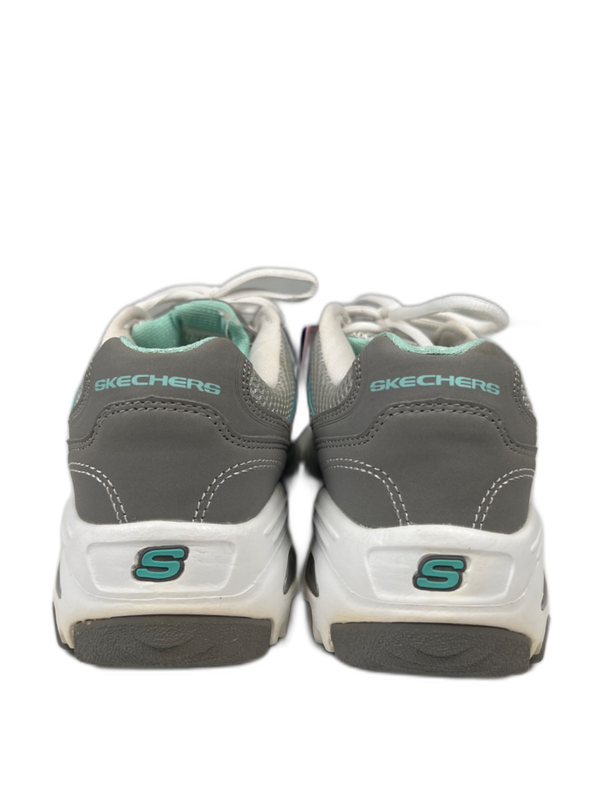 Skechers Women's Gray/Blue D'Lites Air Cooled Memory Foam Sneakers - 7 image 4
