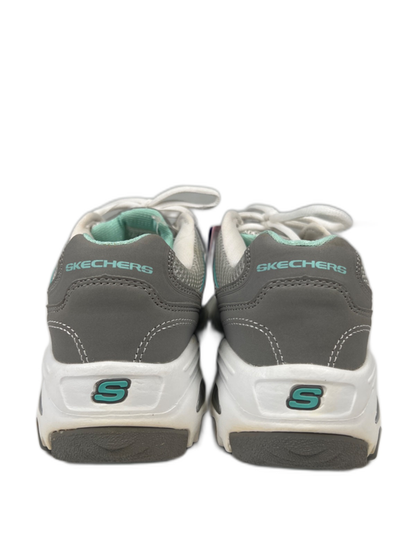 Skechers Women's Gray/Blue D'Lites Air Cooled Memory Foam Sneakers - 7 image 4