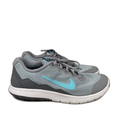 Nike Women's Gray/Blue Flex Eperience RN 4 Lace Up Athletic Shoes - 8.5