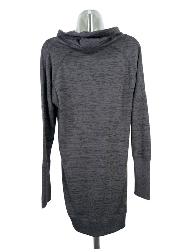 Athleta Women's Gray Heather Sport It Cowl Neck Long Sleeve Sweater Dress - S image 2