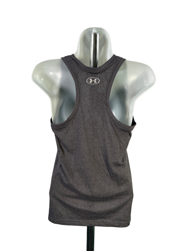 Under Armour Women's Gray Heatgear Loose Sleeveless Racerback Tank Top - XS image 2
