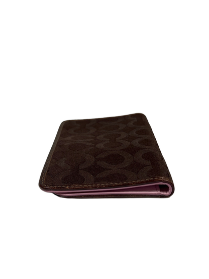 Coach Brown/Pink Op Art Checkbook Cover image 3