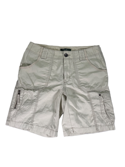 Eddie Bauer Women's Beige Ripstop Cargo Shorts - 8