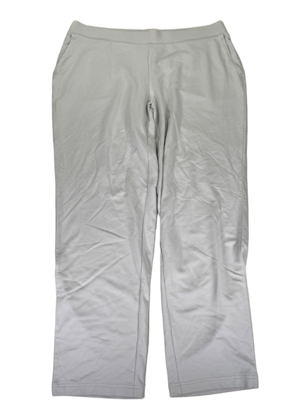 Pure J Jill Women's Gray Affinity French Terry Slim Leg Pull On Pants - 2X
