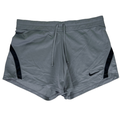 Nike Women's Gray Dri-Fit Infiknit Mid Training Athletic Shorts - M