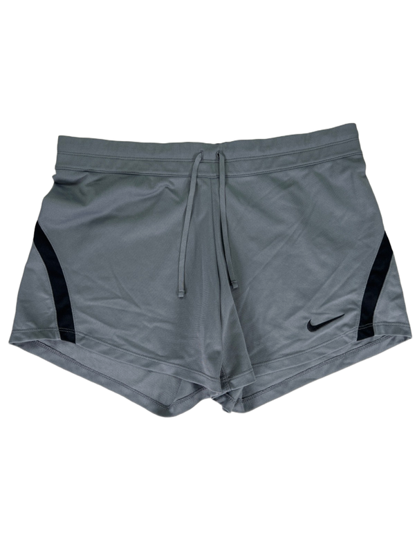 Nike Women's Gray Dri-Fit Infiknit Mid Training Athletic Shorts - M