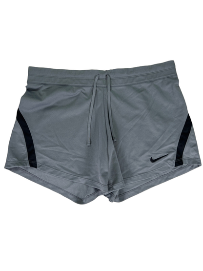 Nike Women's Gray Dri-Fit Infiknit Mid Training Athletic Shorts - M