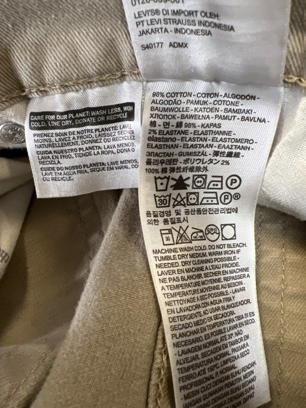 Levi's Men's Tan Twill 511 Slim Fit Pants - 36x30 image 4