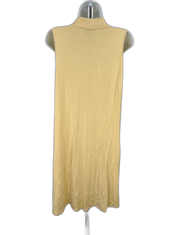 J.Jill Wearever Collection Women's Yellow Sleevless Pocket Front Shirt Dress - S image 2
