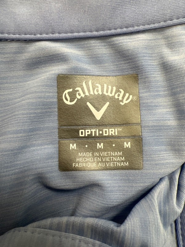 Callaway Men's Blue Opti-Dri Short Sleeve Athletic Golf Polo Shirt - M image 3