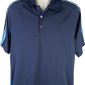 Nike Men’s Blue Short Sleeve Athletic Golf Polo Shirt - L