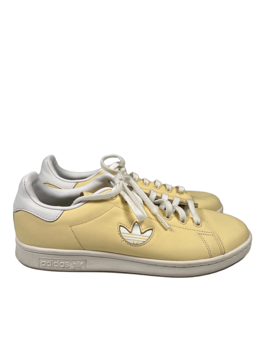 Adidas Men's Yellow/White Stan Smith Easy Yellow Lace Up Sneakers - 9.5