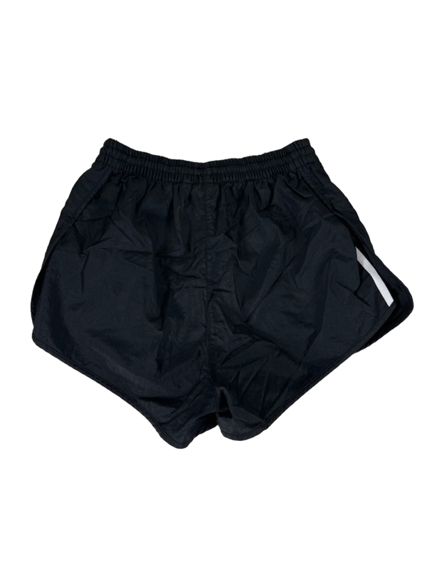 Adidas Women's Black/White Original Classic 3-Stripe Mid Rise Active Shorts - S image 2