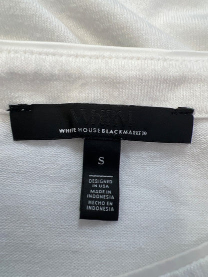 White House Black Market Women's White Long Sleeve Shirt - S image 3