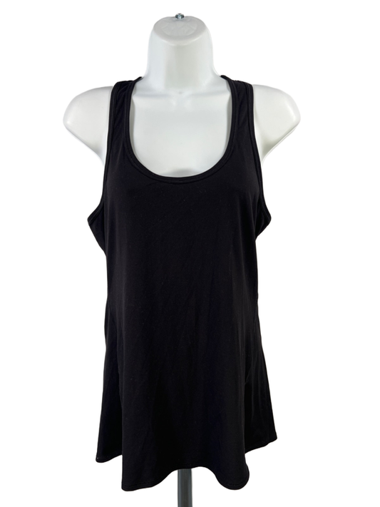 Athleta Women's Black Racer Back Sleeveless Athletic Tank Top - M
