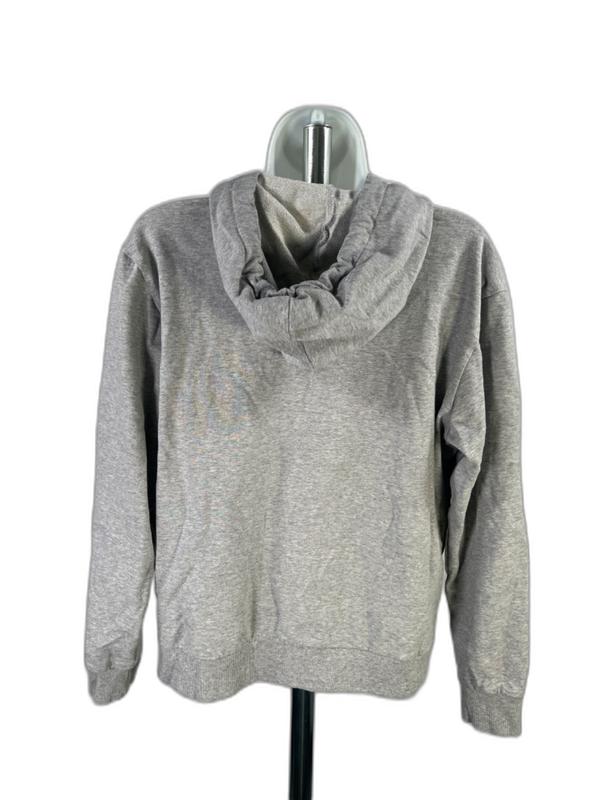 adidas Women's Gray Tiger Print Long Sleeve Pullover Terry Hoodie  Sweatshirt- S image 2