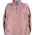 J Jill Women's Purple Fit Peach-Soft Quarter Zip Long Sleeve Jacket - M