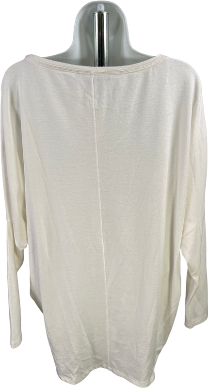 White House Black Market Women’s Ivory/White Long Sleeve Sweater Shirt - S image 2
