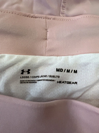 Under Armour Women's Pink/Black Fly By 2.0 Lined Vented Athletic Shorts - S image 3