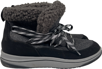 Clarks Cloudsteppers Women’s Black/Gray Breeze Glacier Ankle Boots - 6.5