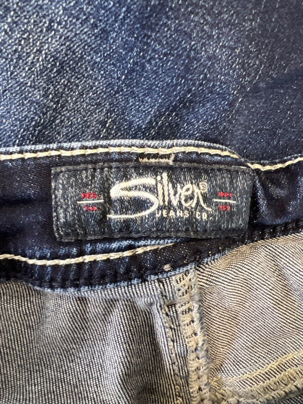 Silver Women's Dark Wash Suki Capri Denim Jeans - 27 image 3