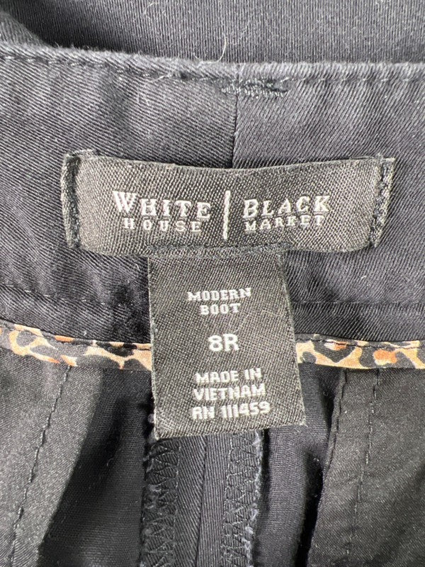 White House Black Market Women's Black Modern Bootcut Dress Pants - 8 image 3