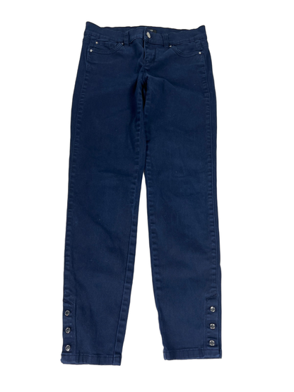 White House Black Market Women's Blue Skimmer Button Ankle Jeans - 2