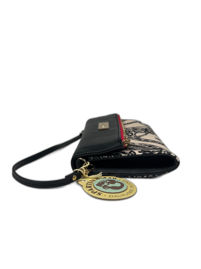 Spartina 449 Black/Beige Daufuskie Island Multi-Pocket Wristlet Clutch image 3