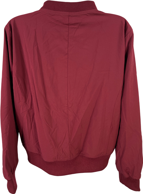Banana Republic Women’s Red/Burgundy Lightweight Stretch Bomber Jacket - S image 2