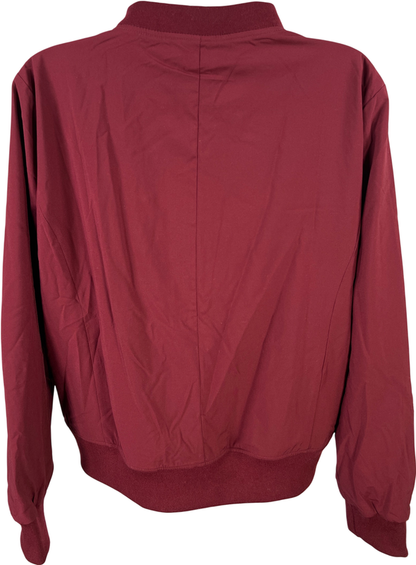 Banana Republic Women’s Red/Burgundy Lightweight Stretch Bomber Jacket - S image 2