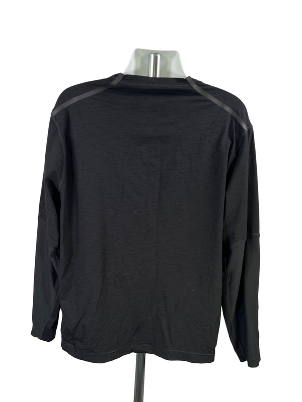 Nike Men's Black Tour Performance V Neck Long Sleeve Athletic Golf Shirt - XXL image 2