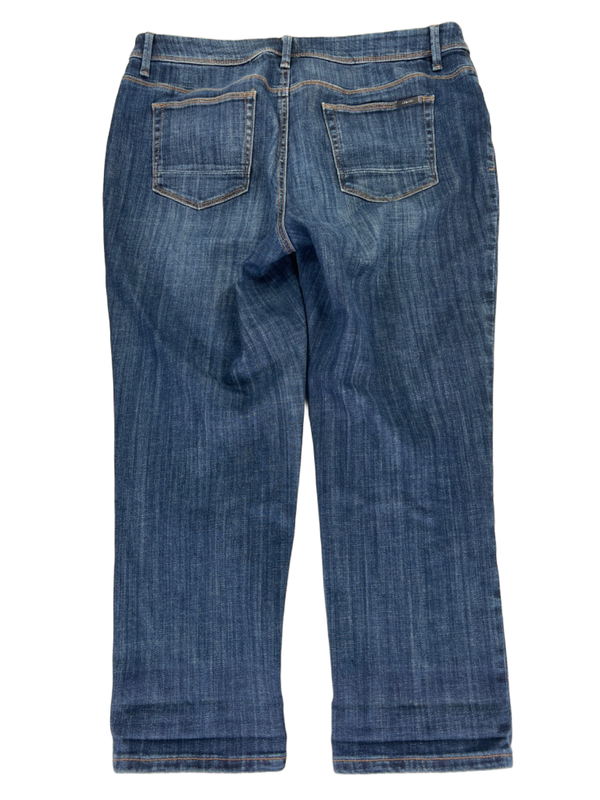 Chico's Women's Dark Wash So Slimming Crop Denim Jeans - 1.5 Petite/US 10 Petite image 2