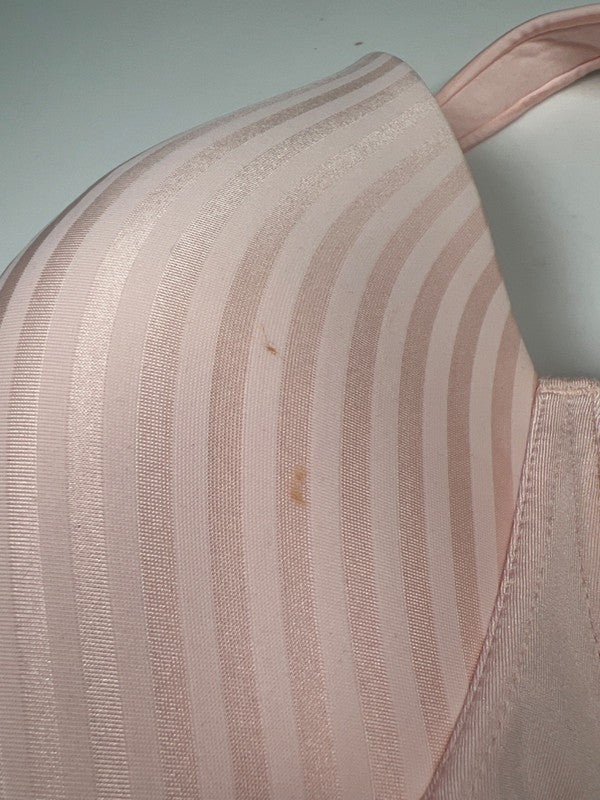 Playtex Women's Pink Striped Perfectly Smooth Wireless Bra - 42DD image 3