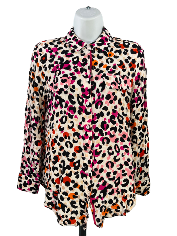 Chico's Women's Multicolor Long Sleeve Button Up Shirt - 0/US 4