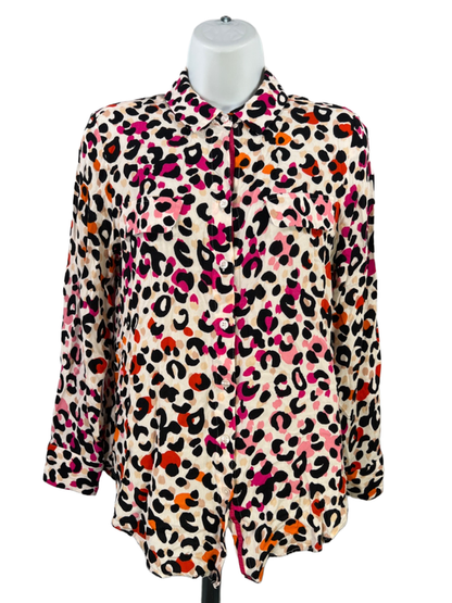 Chico's Women's Multicolor Long Sleeve Button Up Shirt - 0/US 4