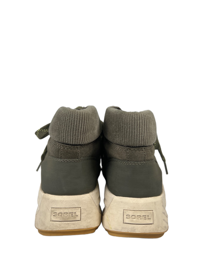 Sorel Women's Green Suede Corduroy Ona 503 Lace Up Ankle Hiking Boots - 7 image 4