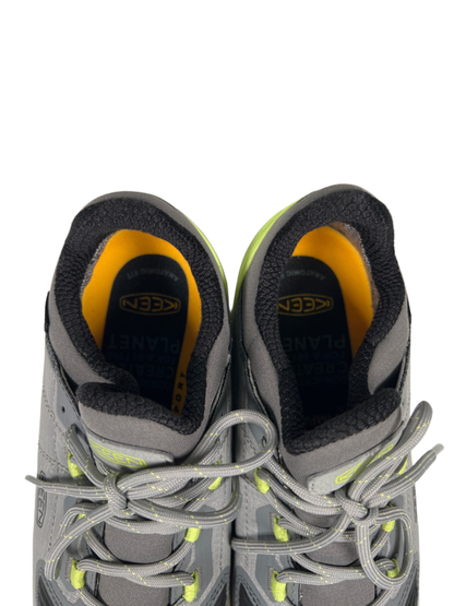 Keen Women's Gray/Green Tempo Flex Waterproof Lace Up Hiking Shoes - 8 image 3