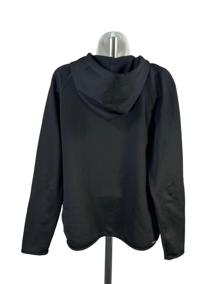 Nike Men's Black Therma-Fit Logo Long Sleeve Pullover Hoodie Sweatshirt - L image 2