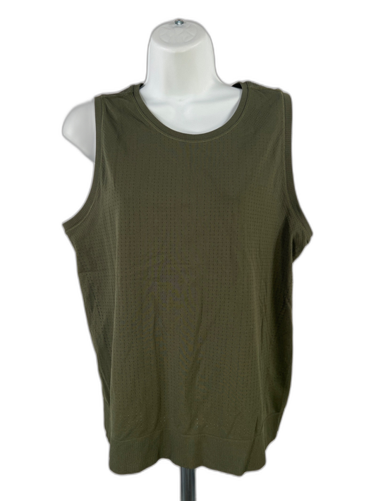 Athleta Women's Green In Motion Seamless Perforated Athletic Tank Top - M