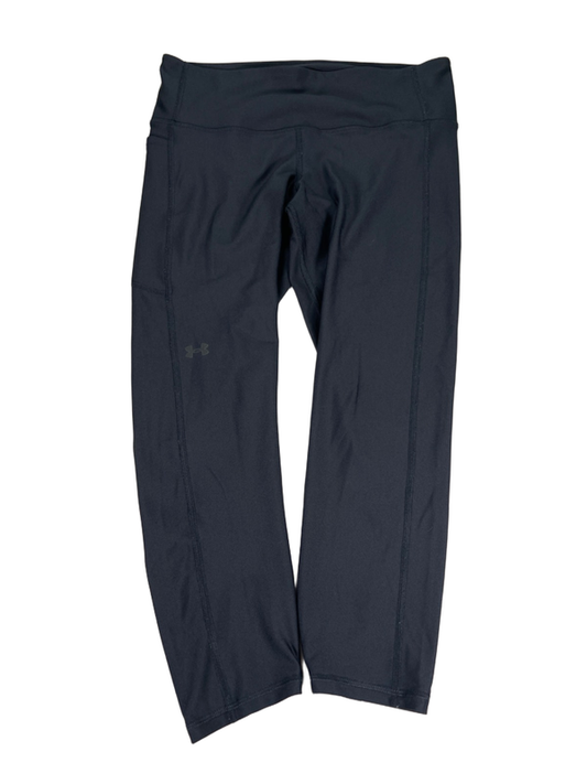 Under Armour Women's Black HeatGear Cropped Compression Leggings - L
