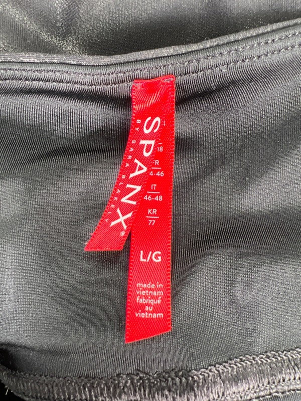 Spanx Women's Black Faux Leather Pull On Leggings - L image 3
